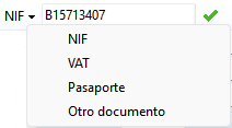 Campo Clave Id desplegado
