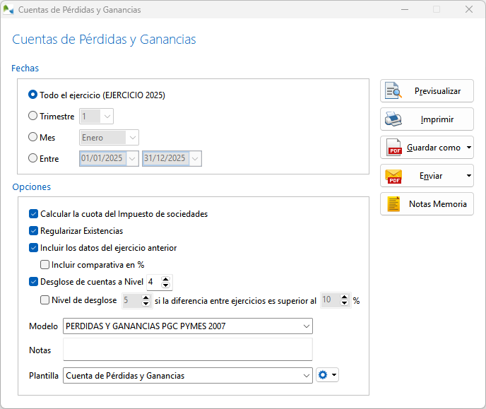 Cuenta pérdidas y ganancias Cuenta pérdidas y ganancias