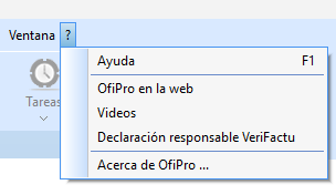 Acceso a la declaración responsable directamente desde el programa