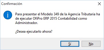 Para presentar las declaraciones con certificado digital deberá ejecutar OfiPro con privilegios de administrador en Windows